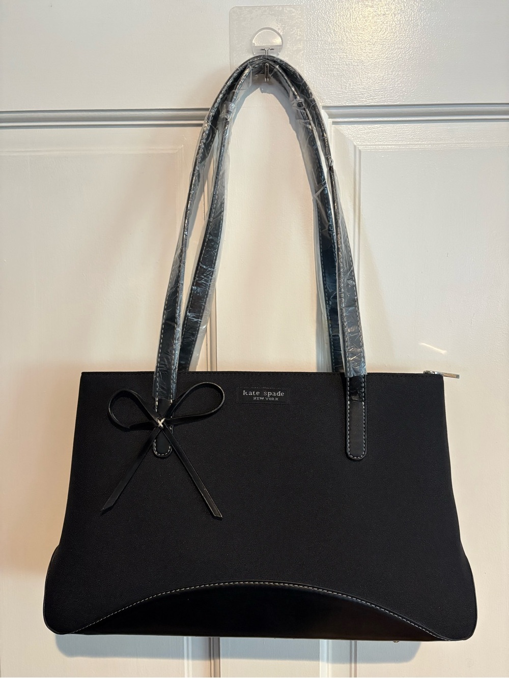 kate spade Black Shoulder Bag with Bow Accent
